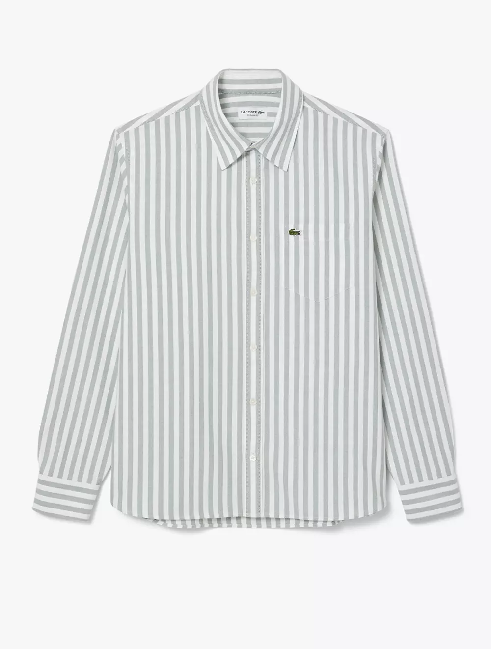 Jual Lacoste Regular Fit Striped Oxford Shirt White Original