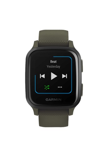Jual Garmin Jam Tangan Garmin Venu Sq 010-02426-83 Smartwatch Music Edition  Digital Dial Green Moss Rubber Strap Original Mei 2023| ZALORA Indonesia ®