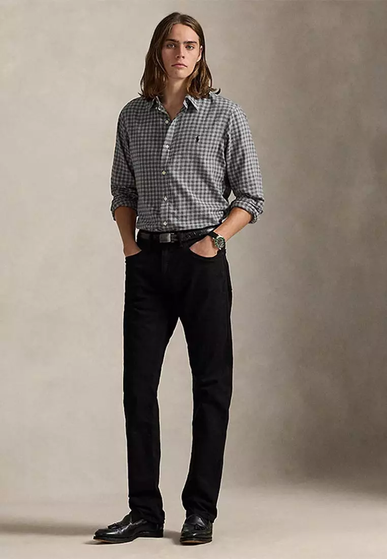 Custom Fit Plaid Twill Shirt