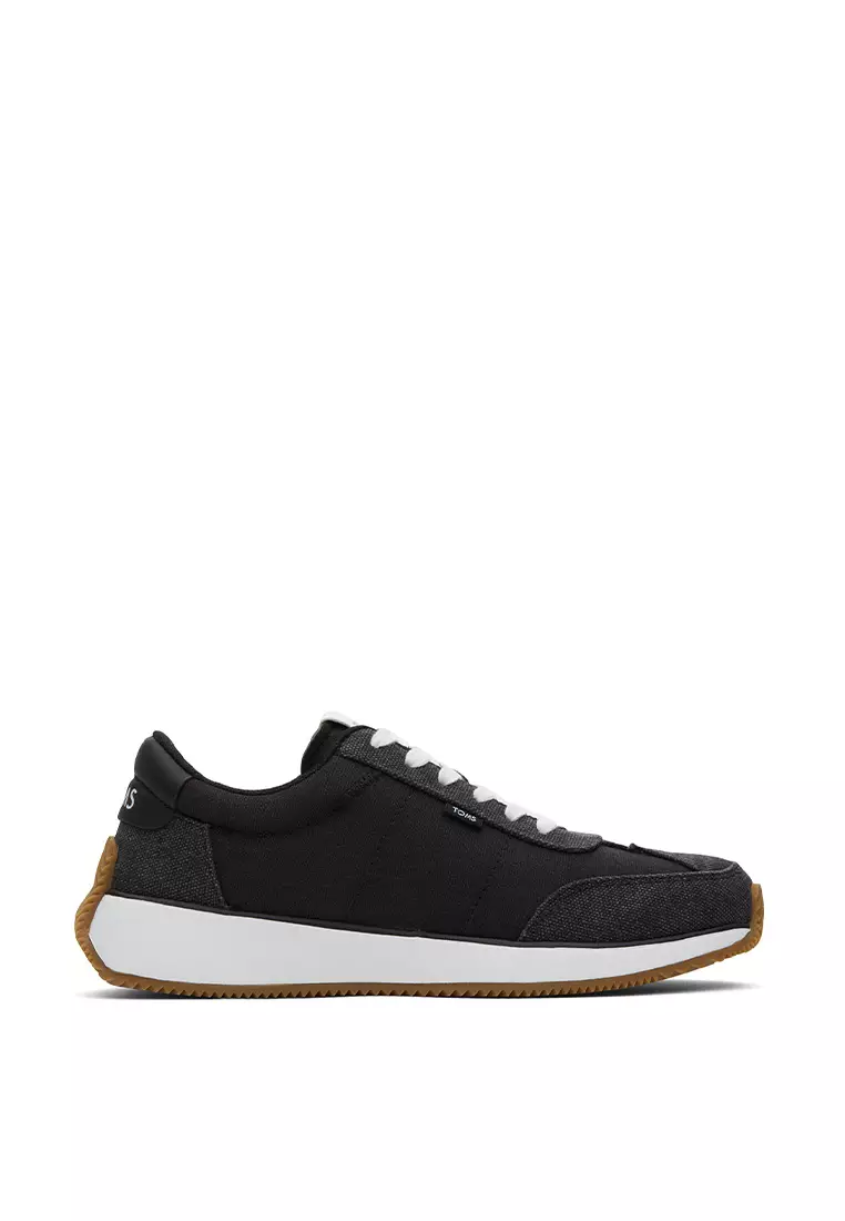 Discount on Toms  shoes - SKU: Sneakers Wyndon Women - Black Slubby Woven Washed Canvas