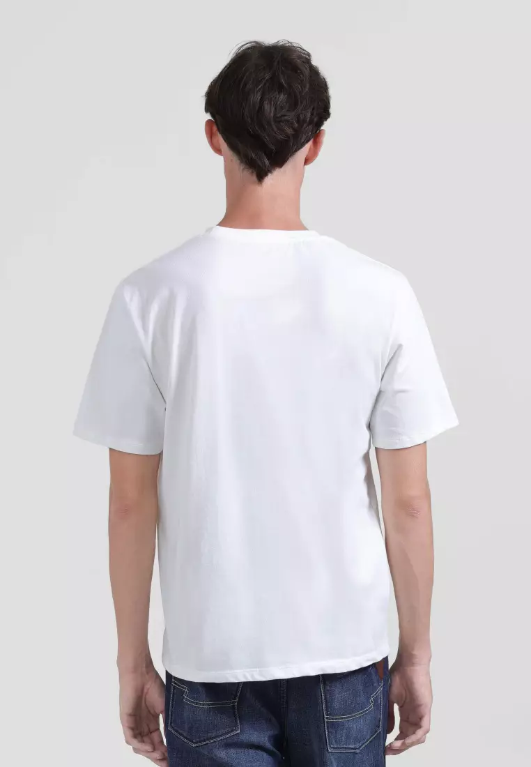 Emba Denim - Gigas Kaos Pria Printing Regular Fit  White