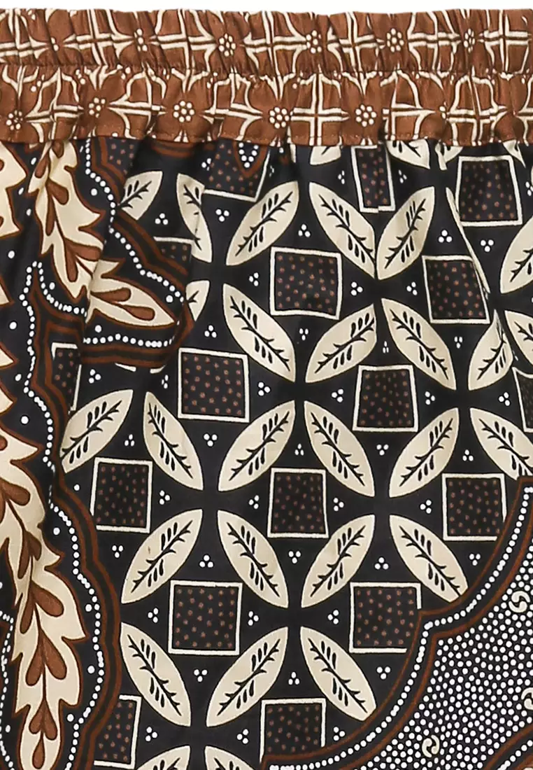 Setelan Anak Perempuan Blouse atasan dan Rok Moren Brown