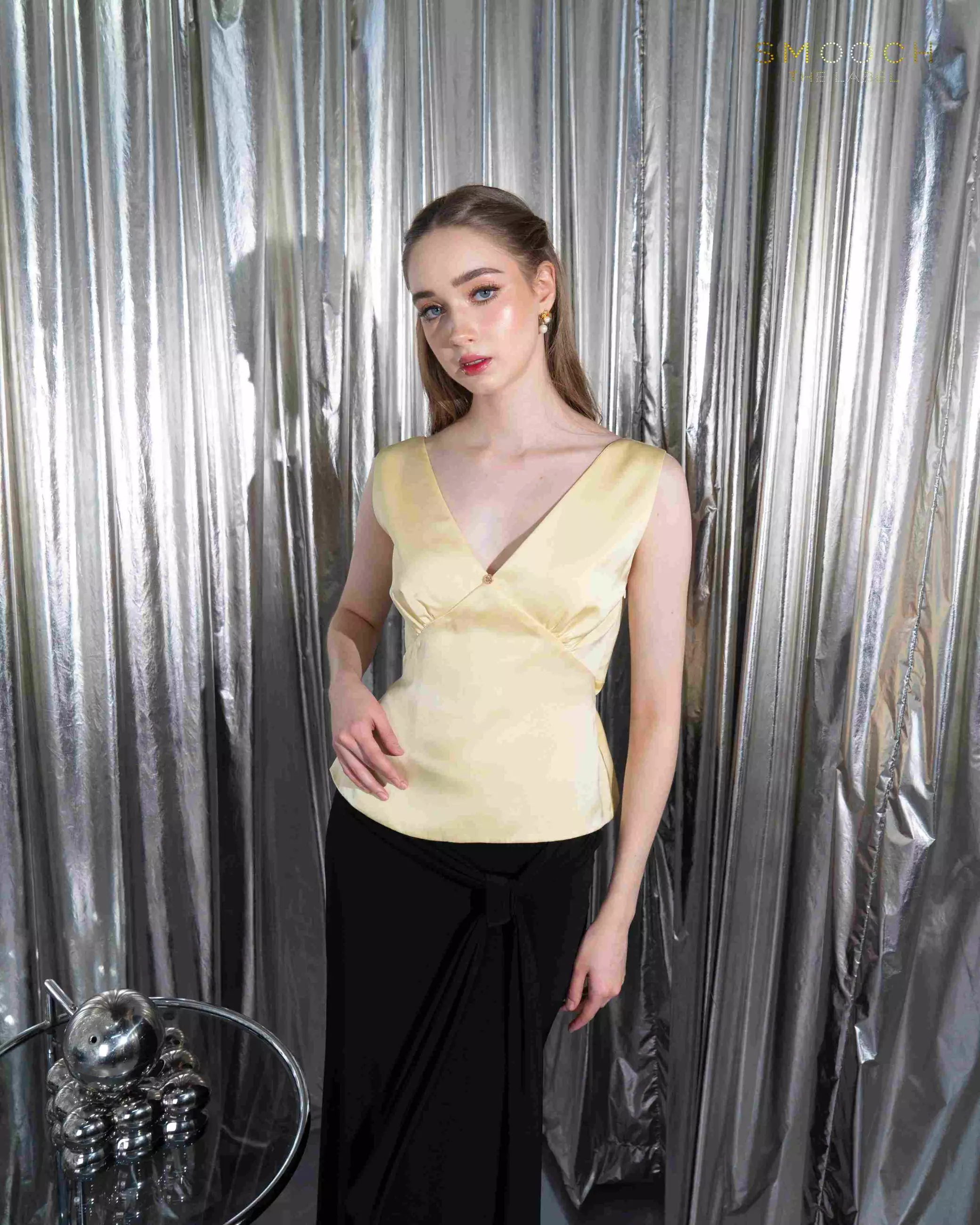 Megan Baby Yellow Sleeveless Top 