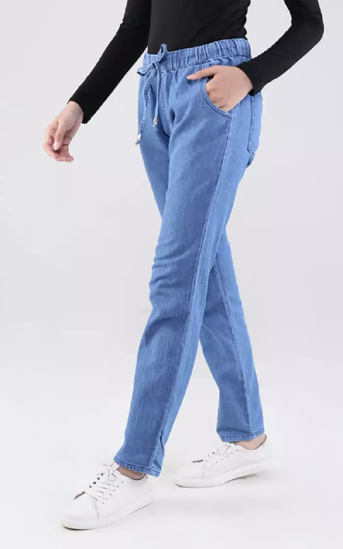 Denim Daily Pants - Biru Muda