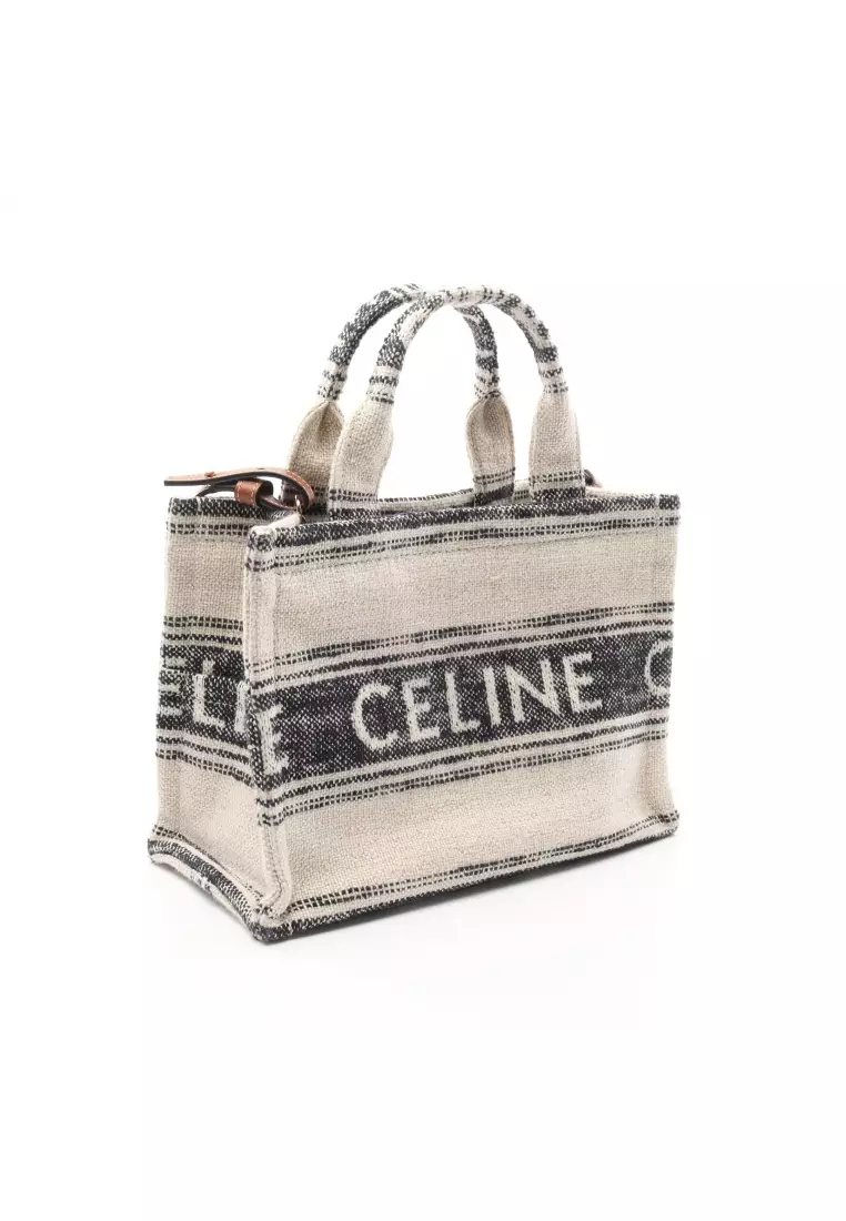 Celine white cheap canvas bag