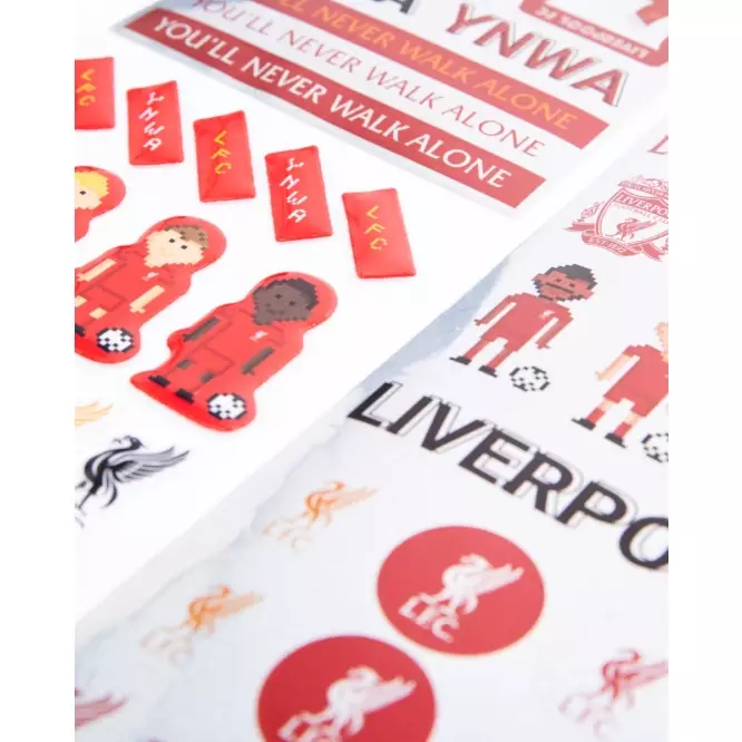 Liverpool FC  Sticker Set  - Official LFC Accessories Stiker Set