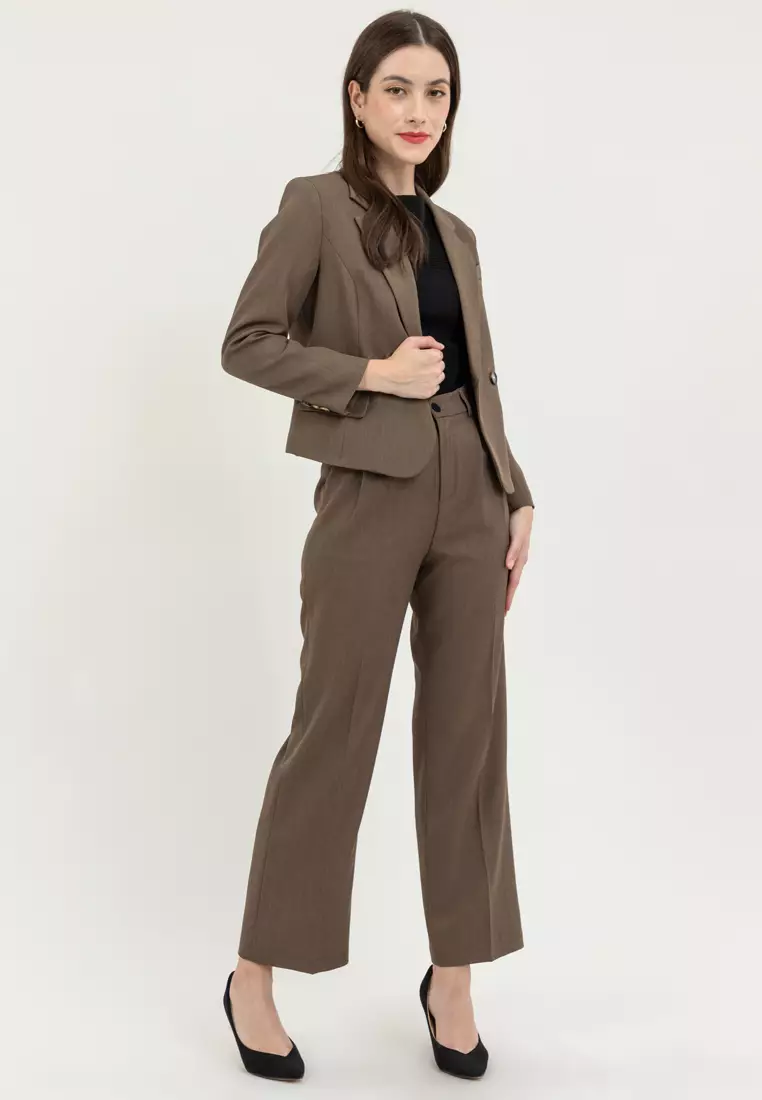 Comfort Fit Stretch Blazer with Pants