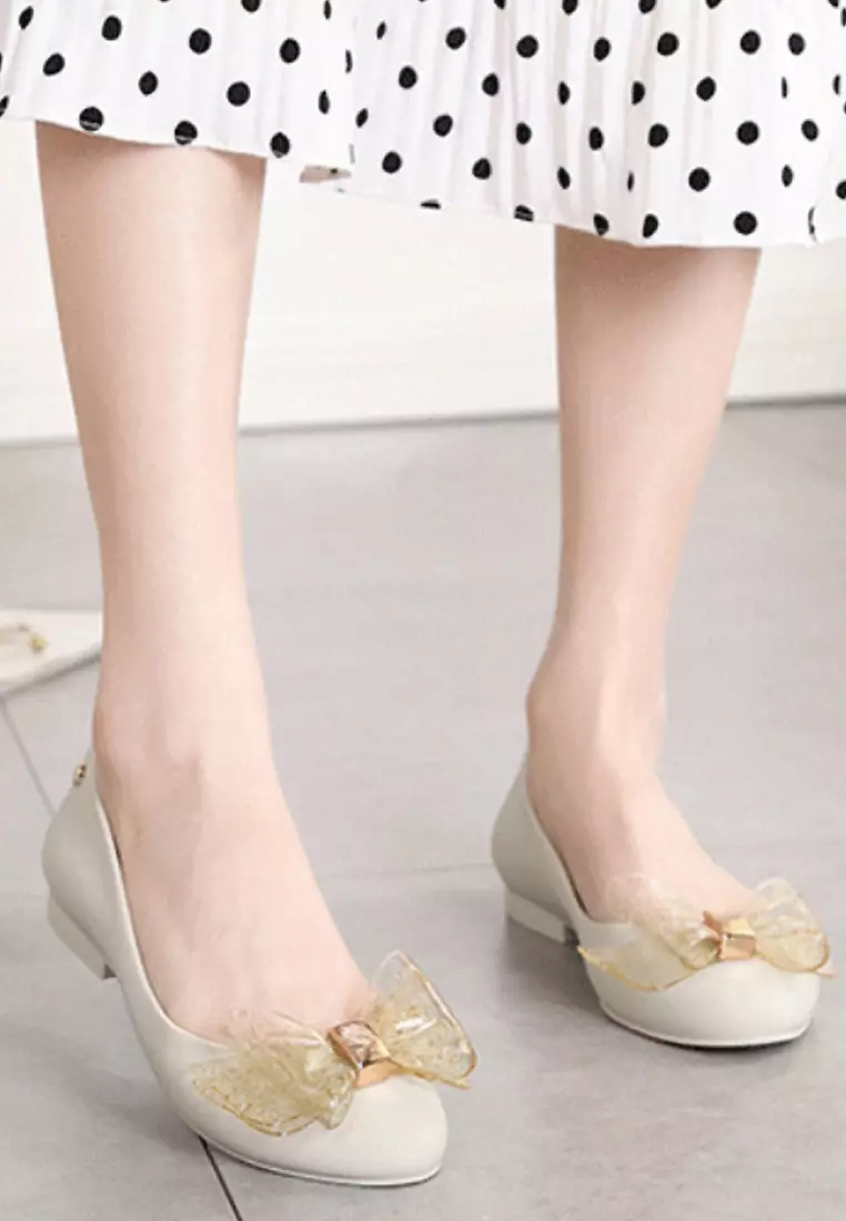 VANSA 3D Bow Jelly Rain Shoes VSW-R018