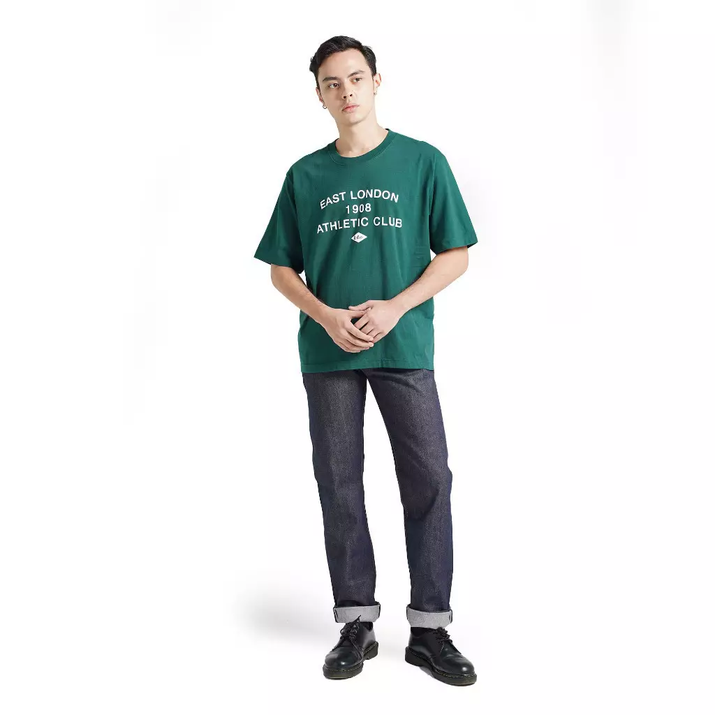 Lee Cooper Oversize T-Shirt Athletic Club Emerald Green