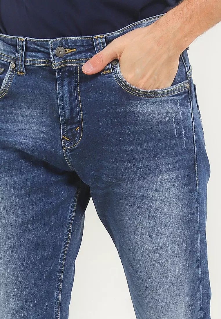 Slim Stretch Fit Denim Pants SLS104D1