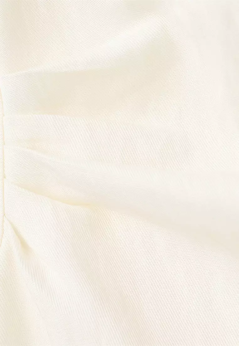 Lyocell Dress With Pleated Waist