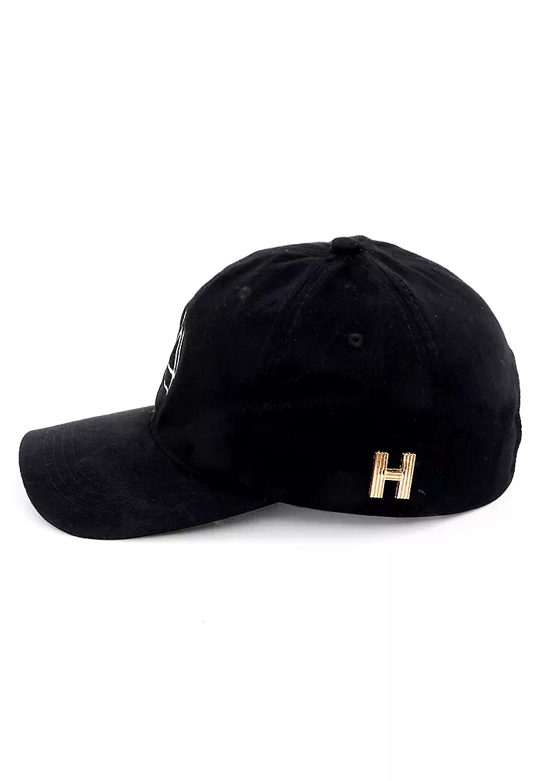 Drsh Cap Basebal Unisex Casual Motive Triangle Resizable Strap Material Rapel ORIGINAL - Black