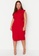 Trendyol red Plus Size High Collar Woven Dress A27A1AAB5C1E1DGS_5