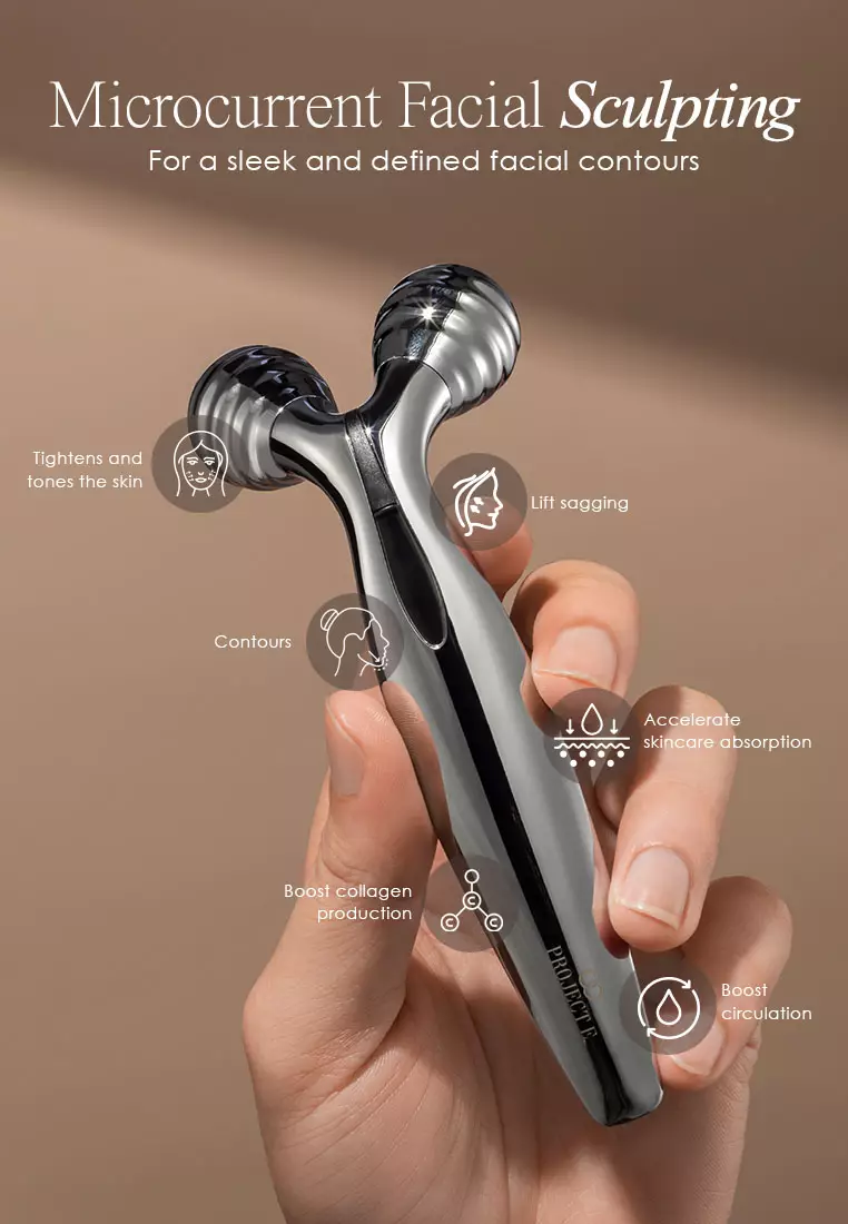 網上選購Project E Beauty Project E Beauty VORA 太陽能微電流V臉按摩滾輪2026 系列| ZALORA香港