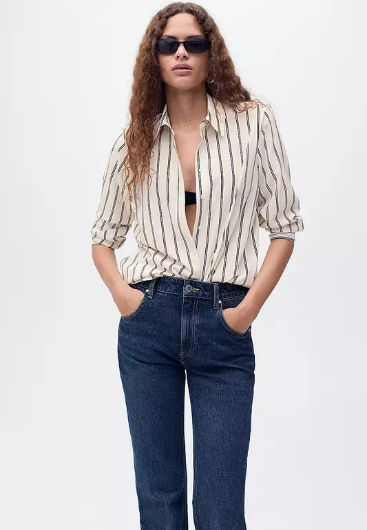 Fluid Long-Sleeved Blouse