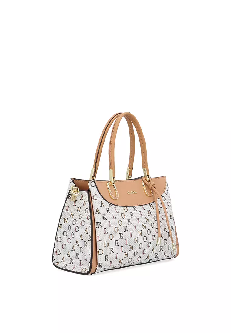 Elevate C Top Handle Bag - Dark Beige