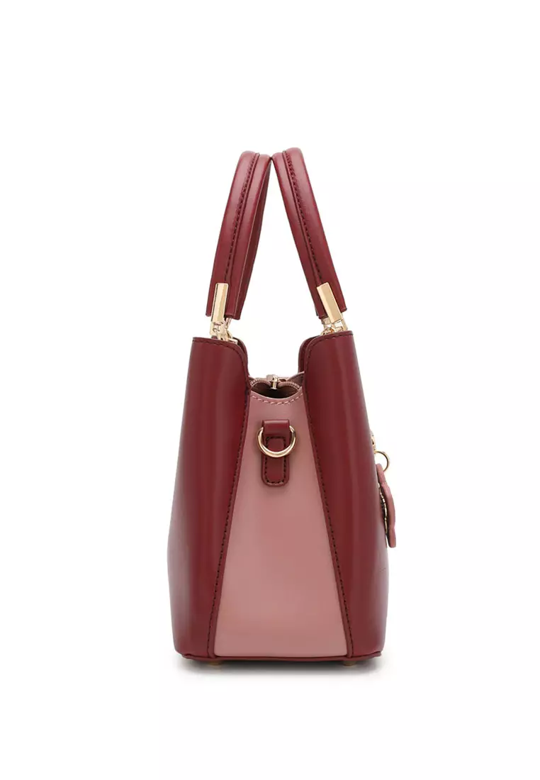 Women's Top Handle Bag / Sling Bag / Crossbody Bag - Red