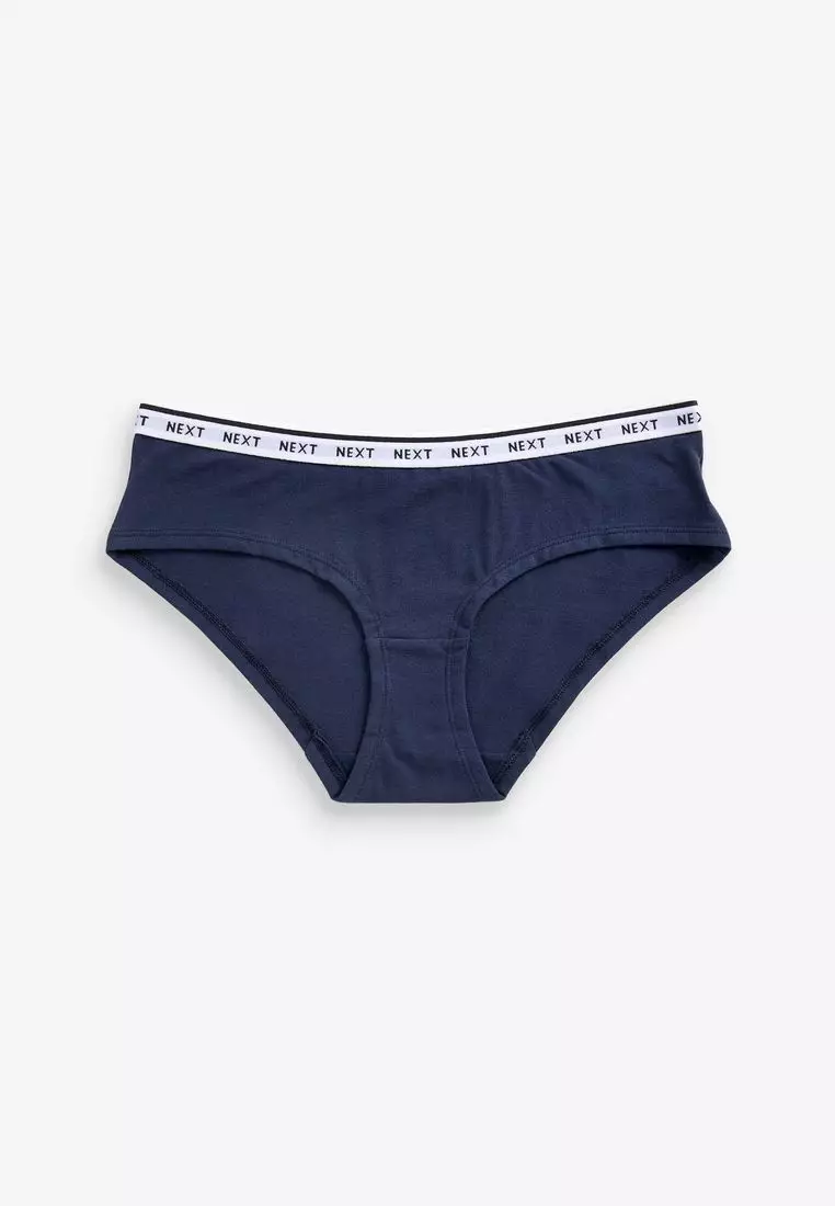 Buy NEXT Cotton Rich Logo Knickers 4 Pack Online