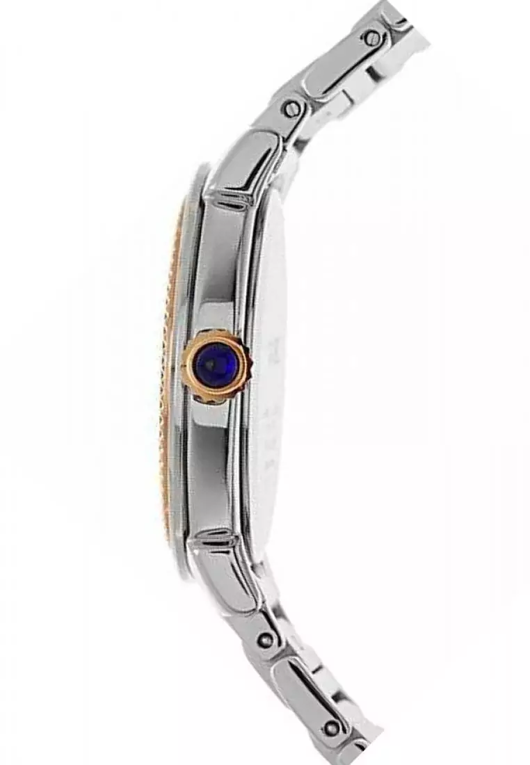 Jam Tangan Wanita Seiko Original SRZ448P1 Stainless Steel Silver White Dial Two-Tone