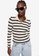 Mango beige Striped Cotton Polo Shirt 9A176AACD1AB67GS_1
