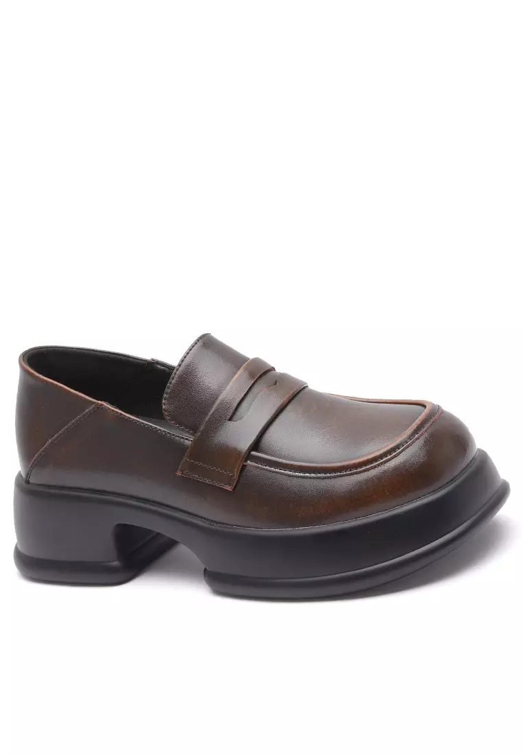 Platform penny loafers outlet