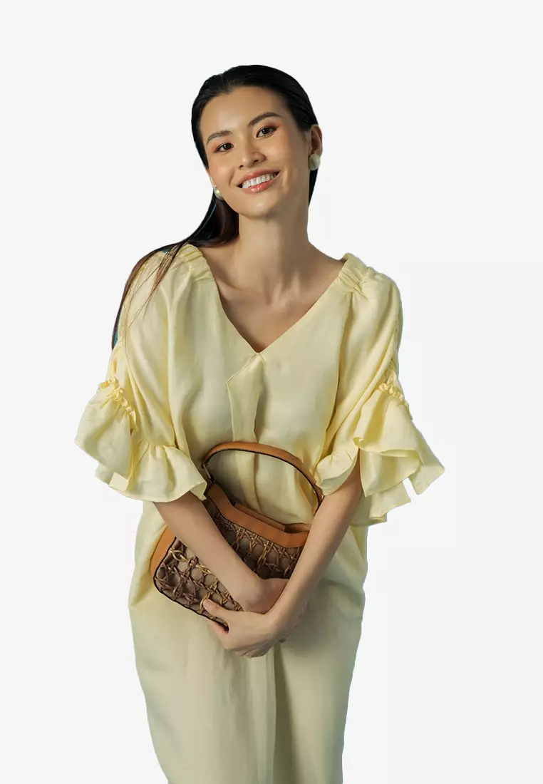 Becoming Color Me Midi Linen Dress