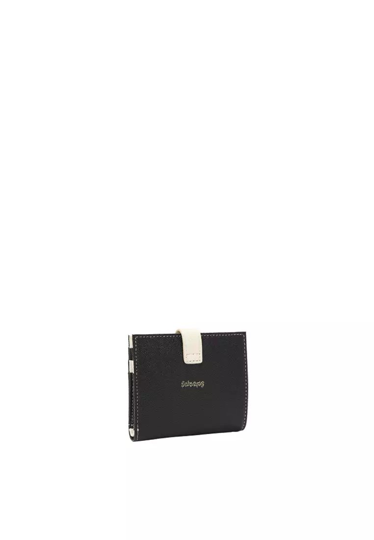 Snap Button Wallet - Black