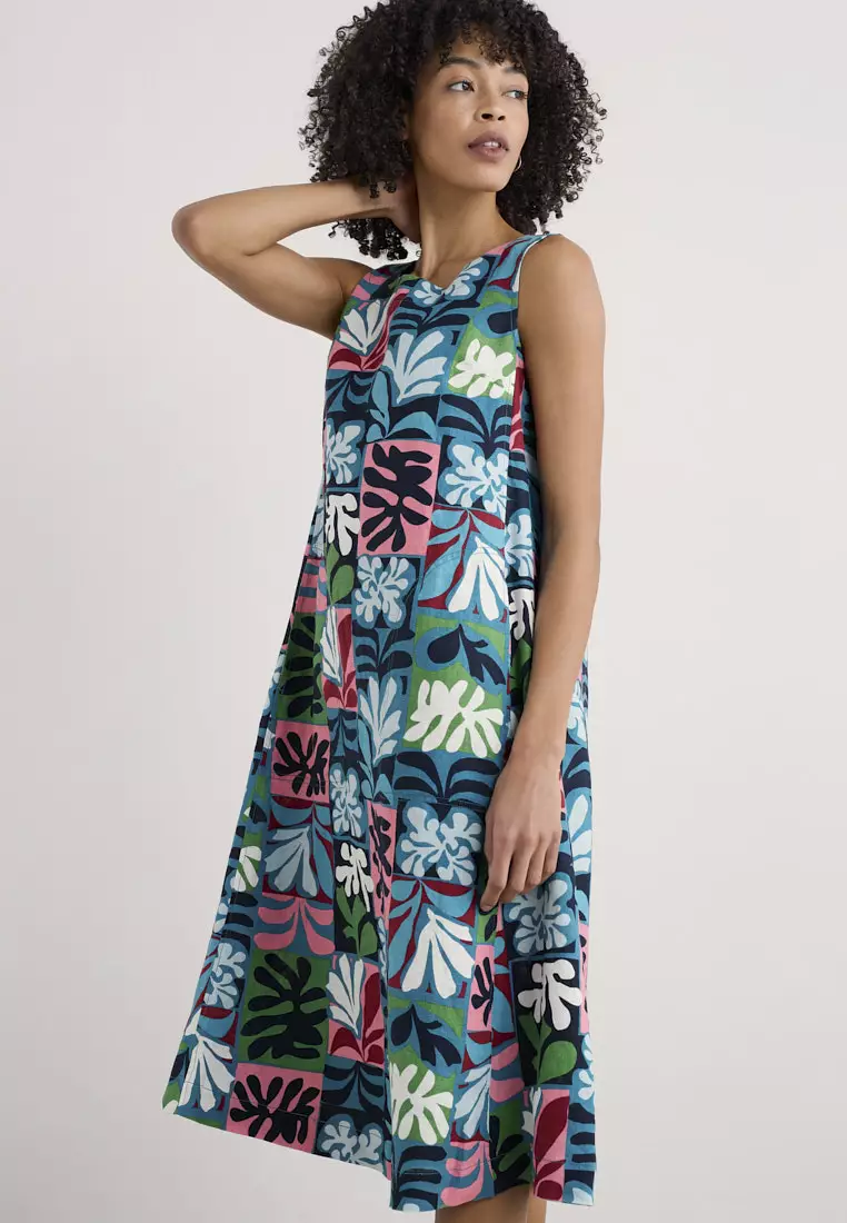 Seasalt Cornwall Multi Cresting Waves Dress