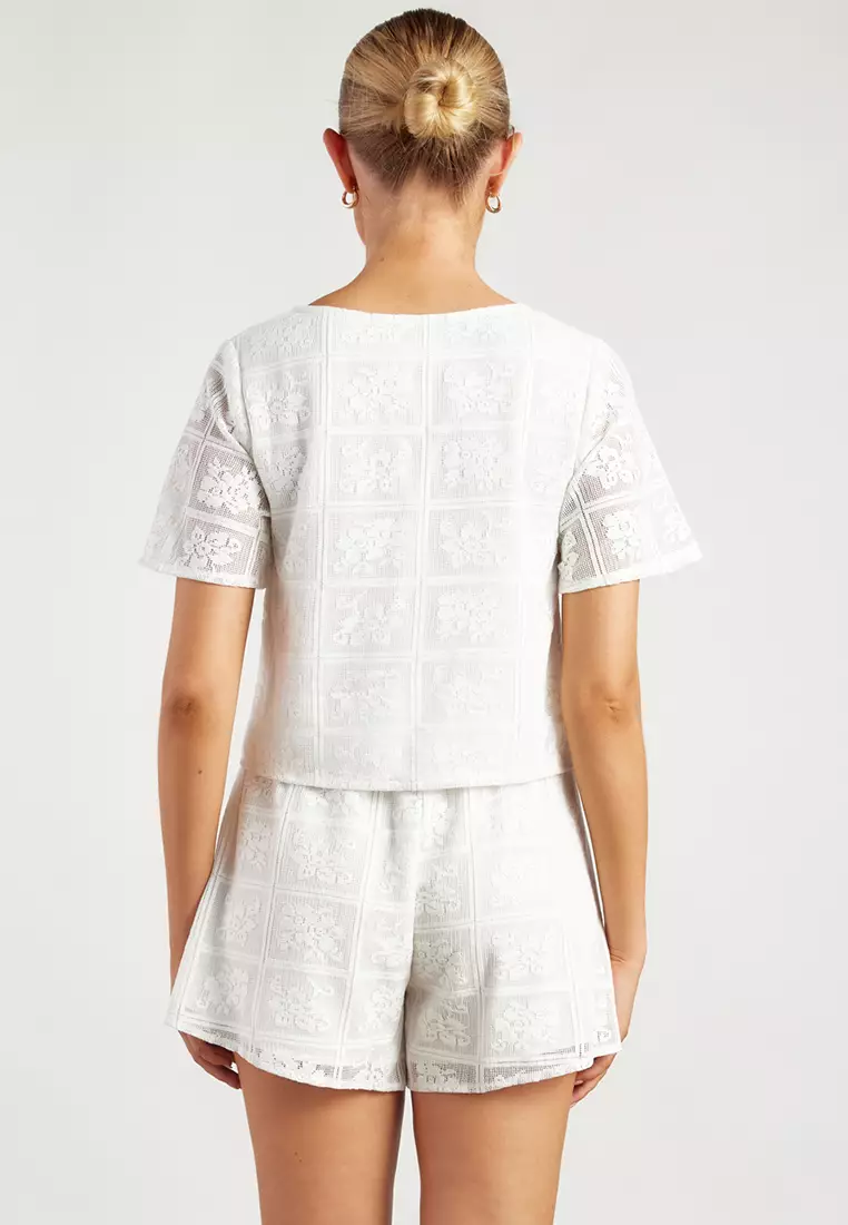 Short Sleeves Top & Shorts Set