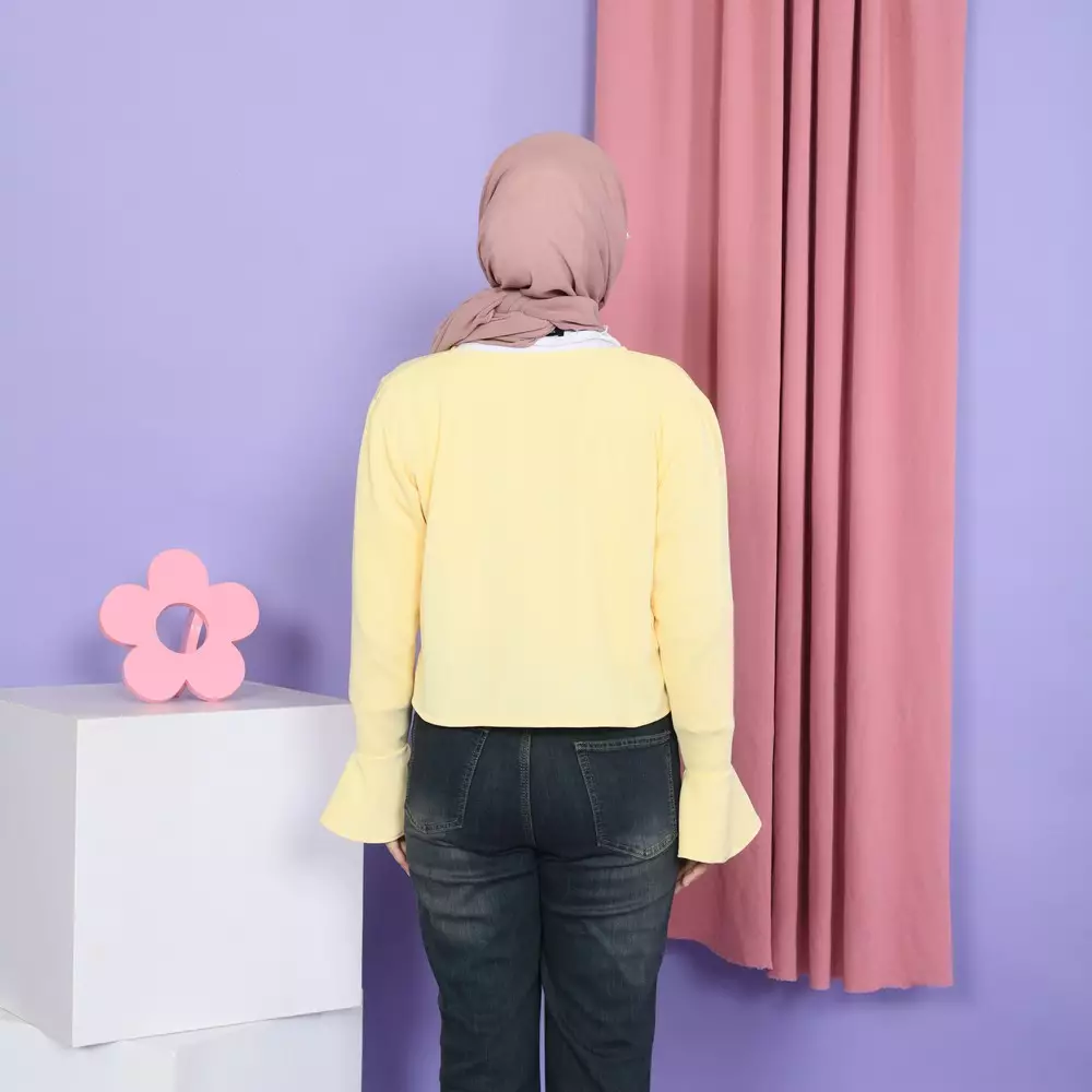 Rose Cardigan - Yellow Butter M19784 R45S2