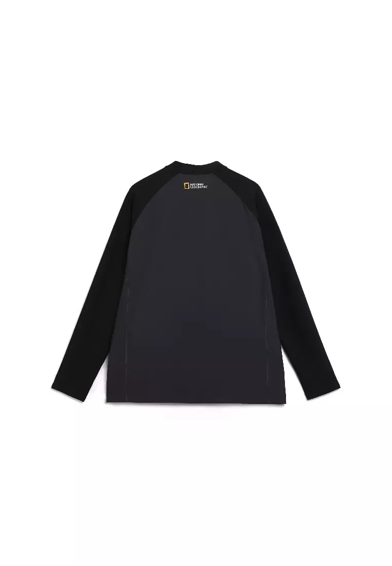 Unisex Color Block Zip Up Rashguard