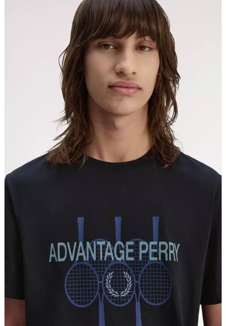 Perry Buy Fred Perry Fred Perry M1774 Advantage Perry T-Shirt (Black