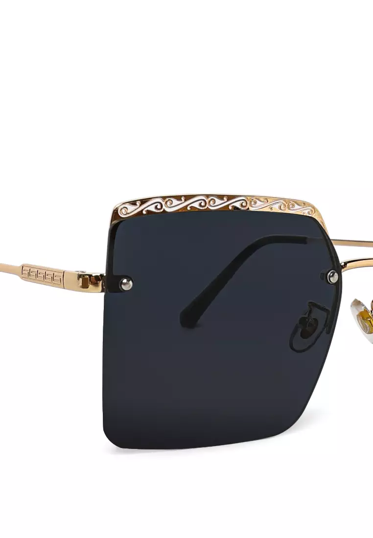 Kacamata Hitam Funky Berwarna Ombre Dalam Warna Hitam