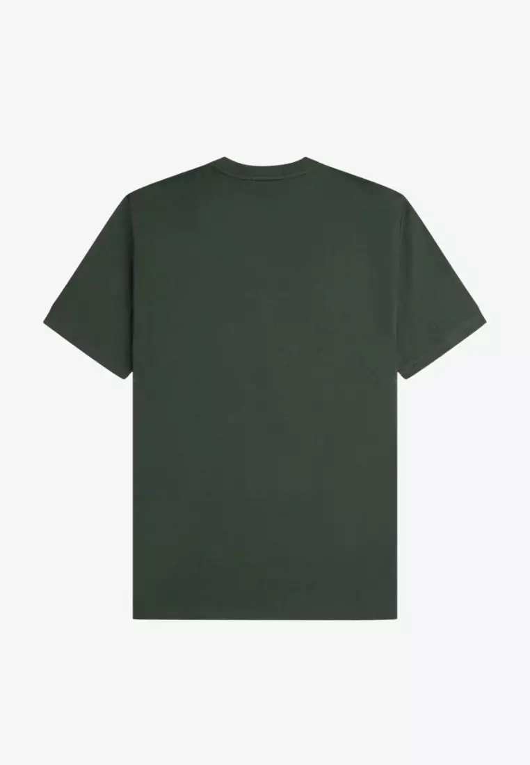 Fred Perry M4580 Embroidered T-Shirt (Court Green)