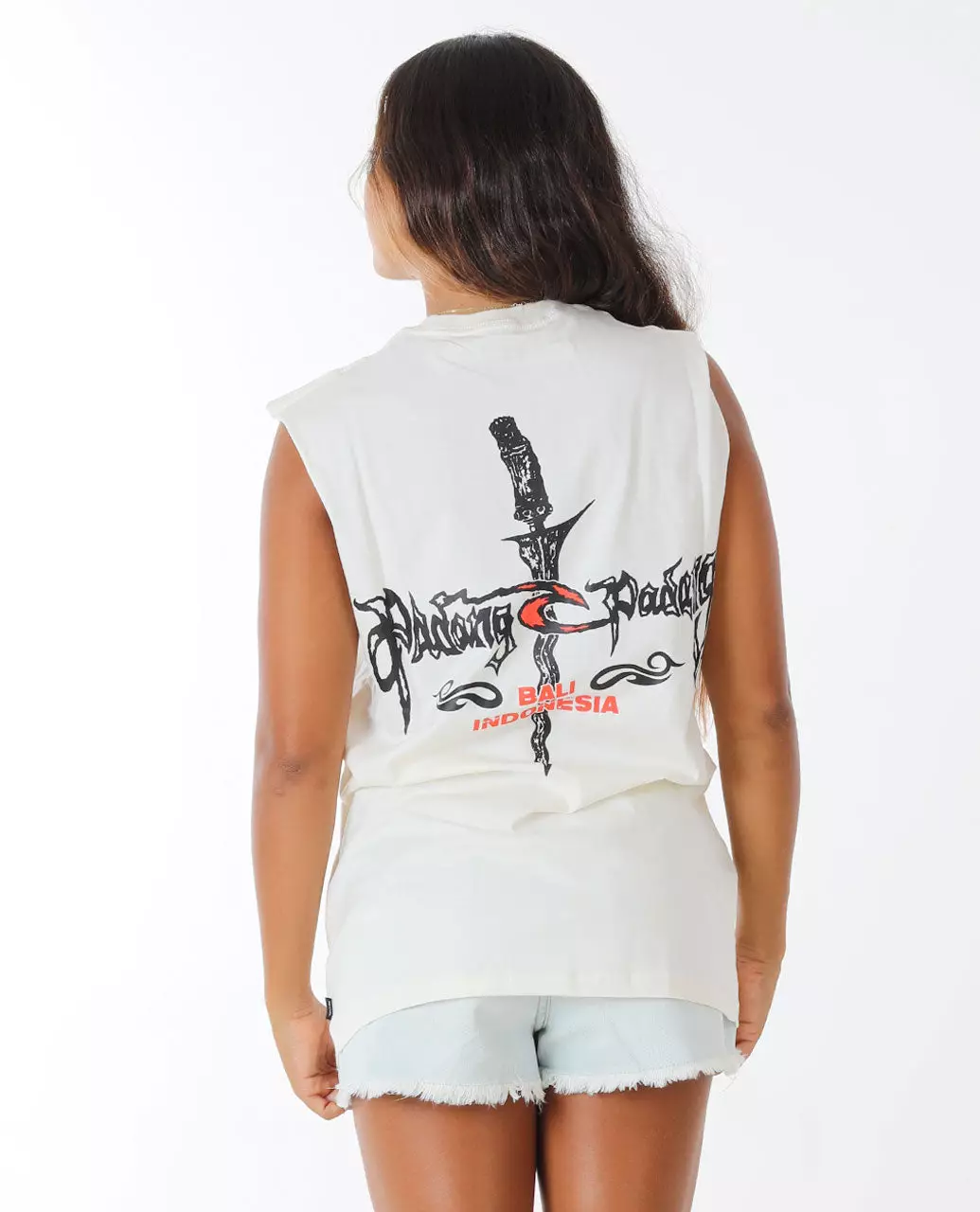 Rip Curl Unisex Padang Padang 25 Muscle Tee - Bone