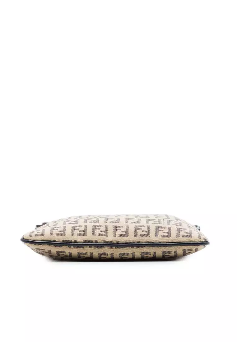 Pre-Loved Fendi Zucchino Canvas Crossbody