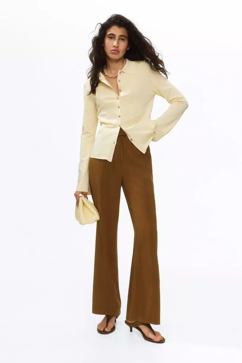 Wide pull-on trousers
