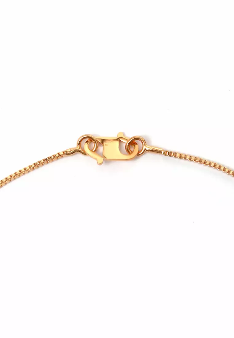 Kalung Aksesoris Wanita Bermotif Crystal Stone Design Casual Elegant Look - 098