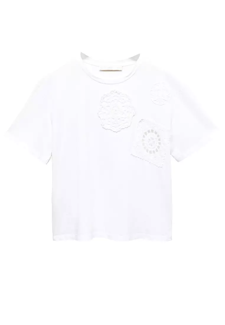 Buy Mango Embroidered Cotton T-Shirt 2024 Online | ZALORA Philippines