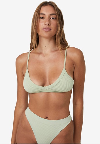 Cotton On Body green Seamless Chunky Triangle Bralette A109CUS372D239GS_1