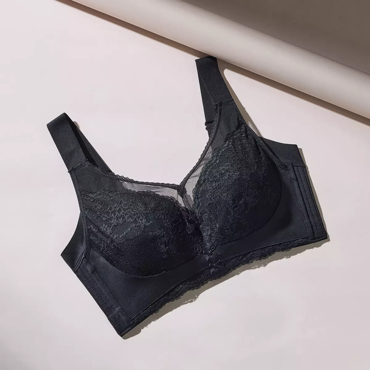 Bra Body Contour Gentle Fit Wireless Cup C 011-30062C - Black