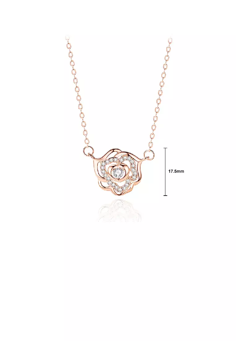 Rose hot sale pendant necklace