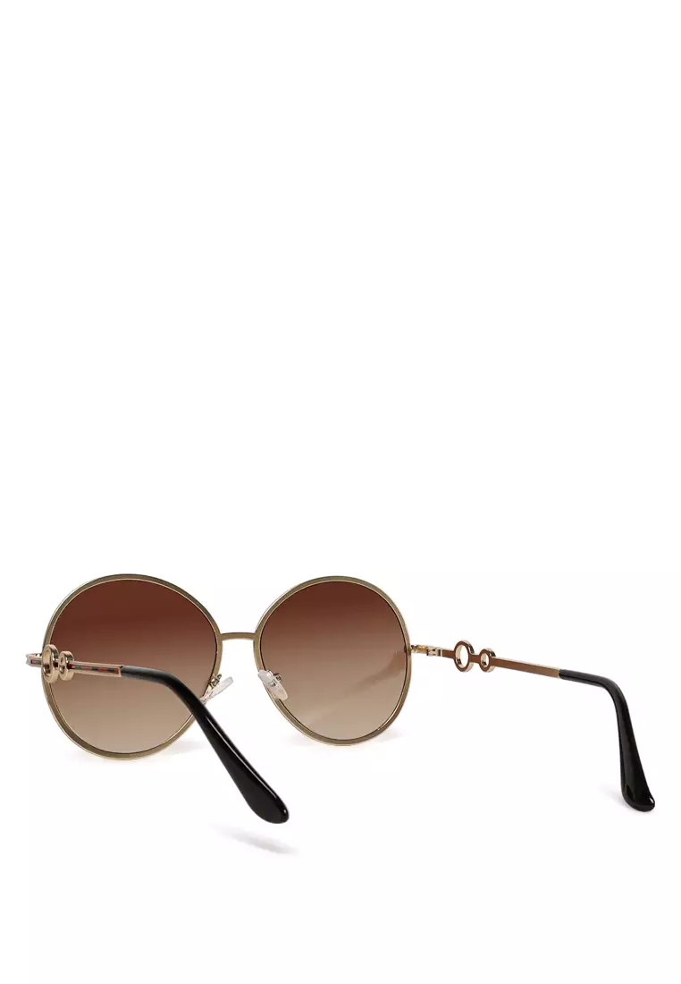 London Rag Brown Oversized Full Rim Oval Sunglasses 2025 | Buy London ...