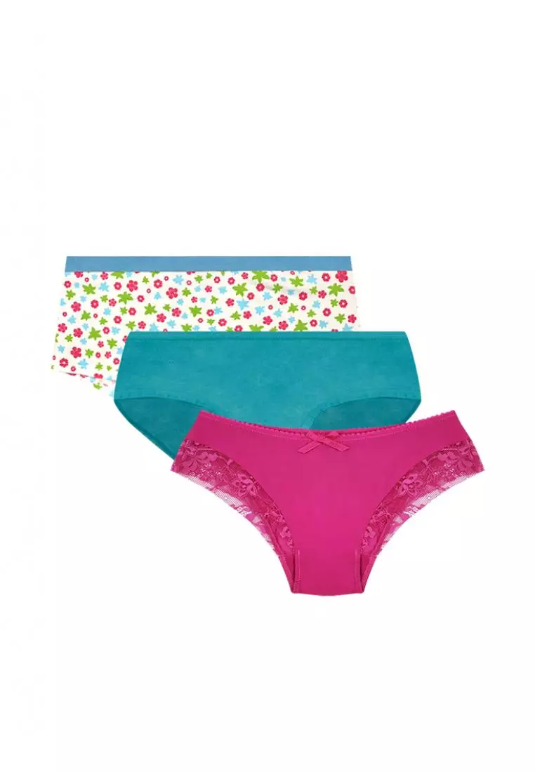 Buy Biofresh Ladies' Antimicrobial Cotton Full Panty 3 Pieces In A Pack  Ulprg4 2024 Online