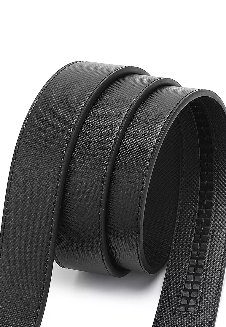 Men's 35mm Automatic Buckle Belt (自動腰帶) - 黑色