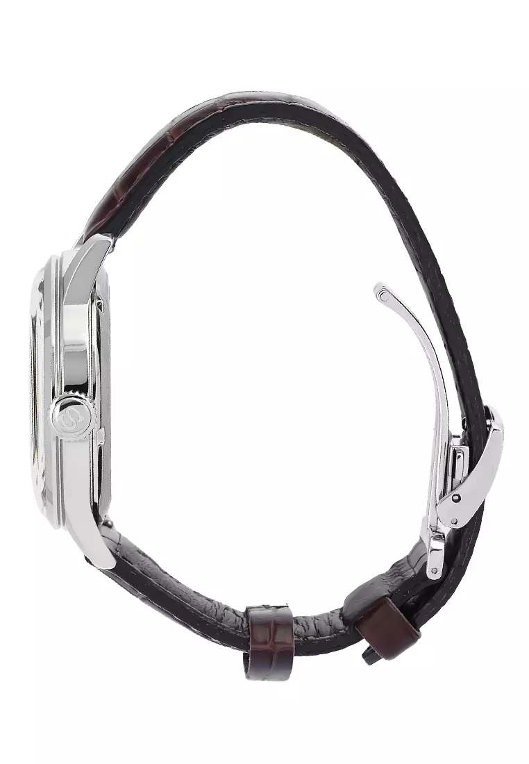 Seiko Presage SRPK15J1 Cocktail Time - Jam Tangan Automatic Pria - Midnight Blue Moon Gradient Dial - Brown Leather Strap