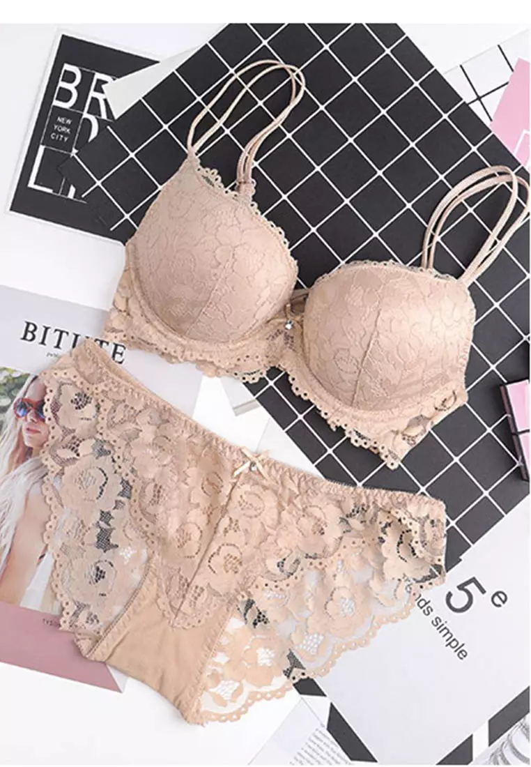 Lace Underwire Bra with Panty Set CA123114KI