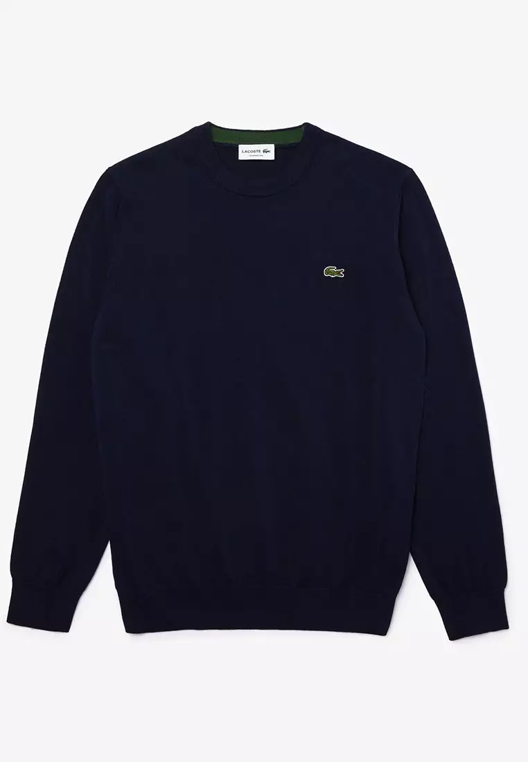 Buy Lacoste Men's Organic Cotton Crew Neck Sweater 2026 Online