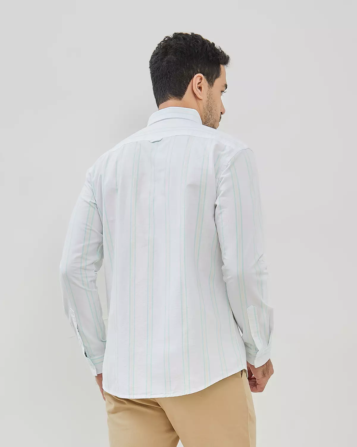 MEN'S WHITE LONG SLEEVE SHIRT