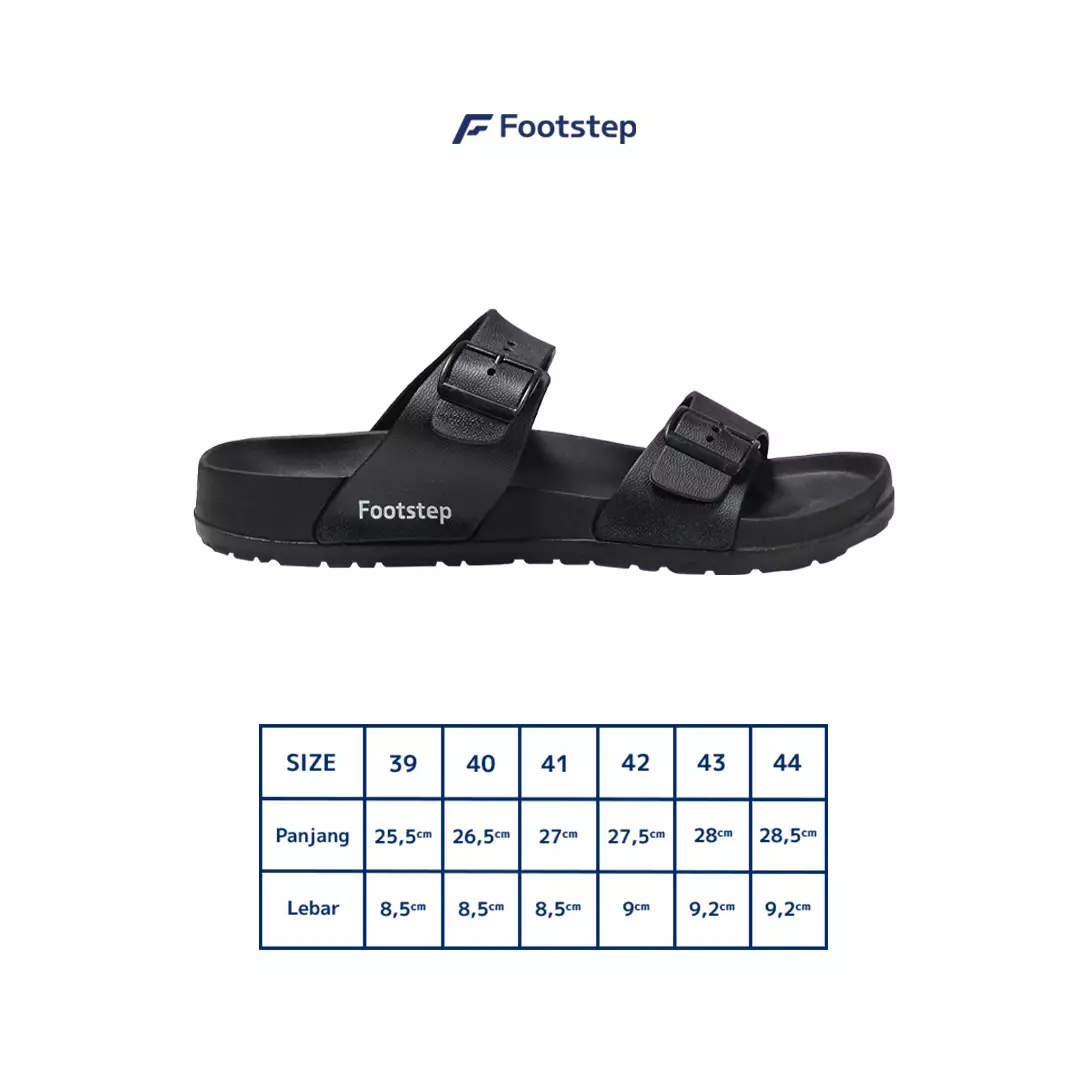 Sandal Pria Slide Footstep Footwear - Alora